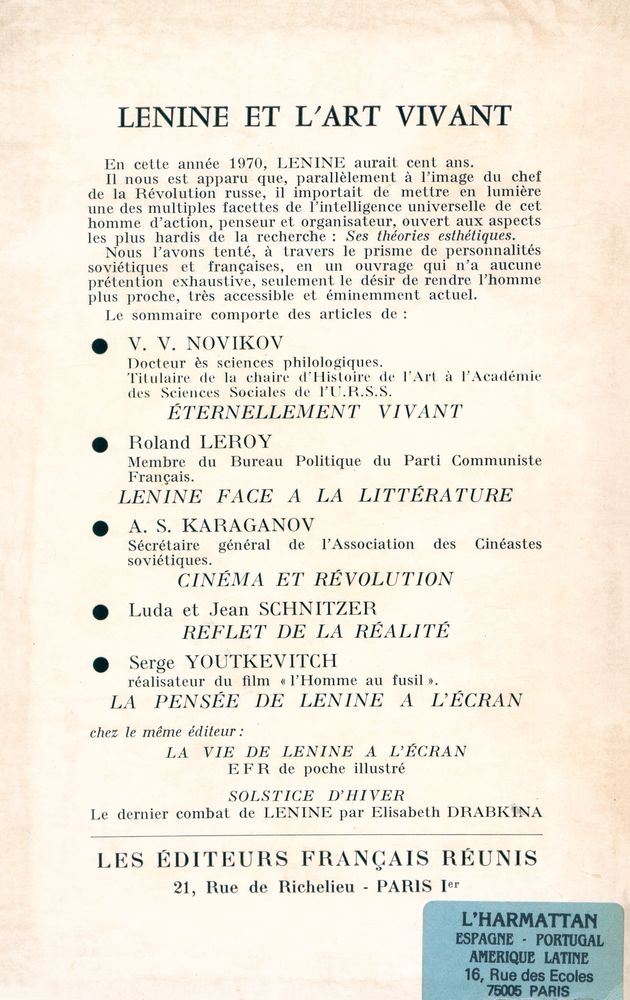 『LENINE ET L'ART VIVANT』 3