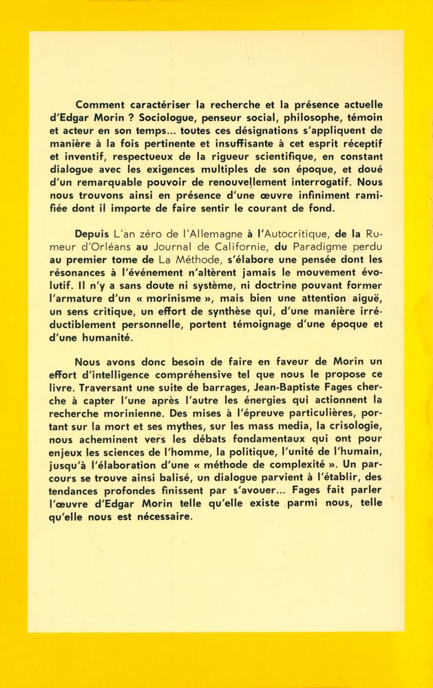 『comprendre Edgar Morin』 4