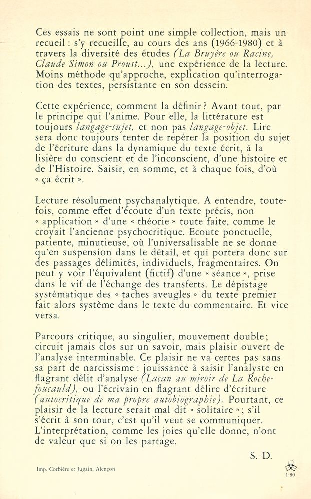 『Parcours Critique : essais』 3
