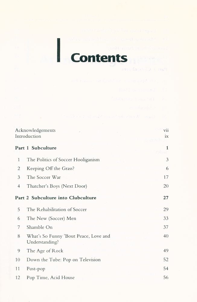 『Subculture to clubcultures : an introduction to popular cultural studies』 2