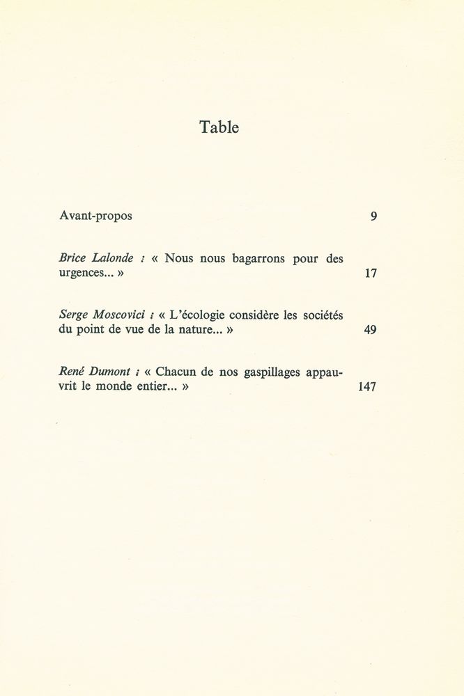 『POURQUOI LES ECOLOGISTES FONT - ILS DE LA POLITIQUE?』 2