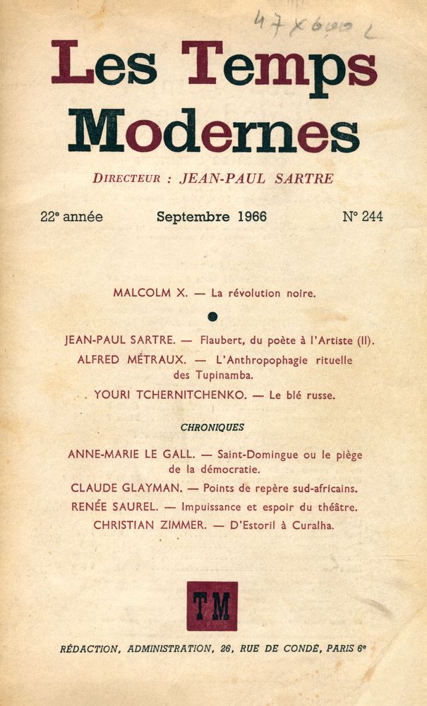『Les Temps Modernes』 N° 244, Septembre 1966 1