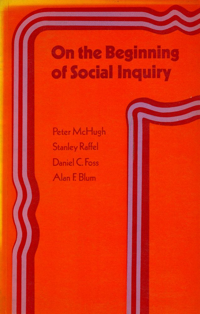 『On the Beginning of Social Inquiry』 1