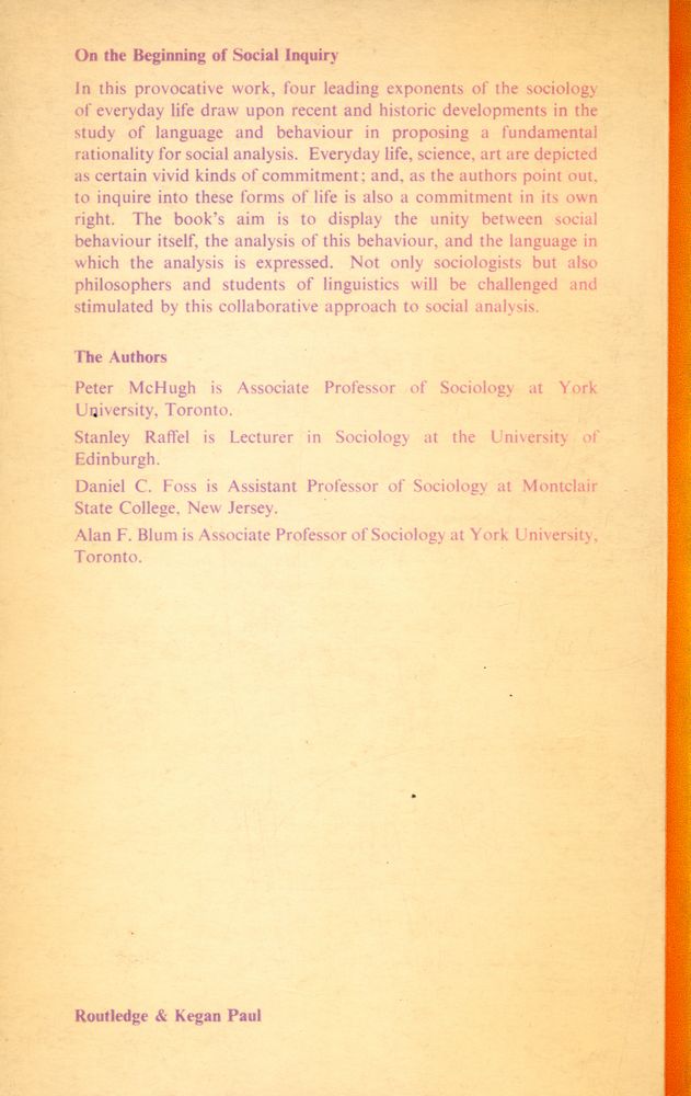 『On the Beginning of Social Inquiry』 3