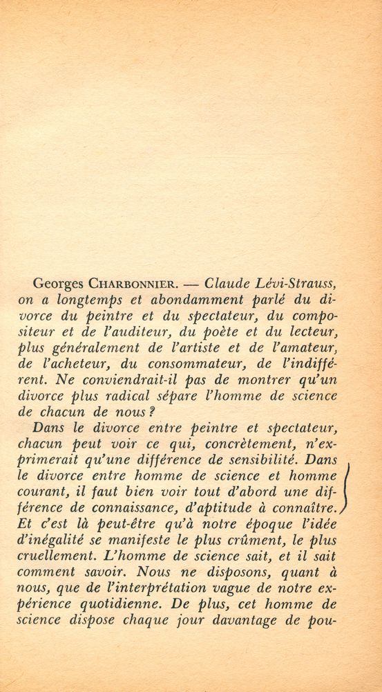 『Entretiens avec Lévi - Strauss』 2