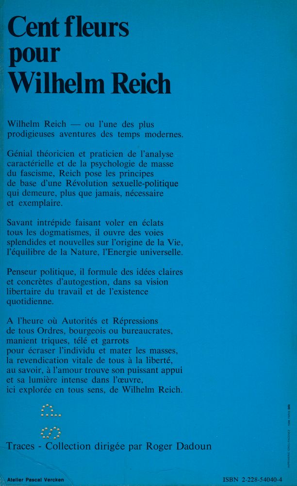 『Cent fleurs pour Wilhelm Reich』 4