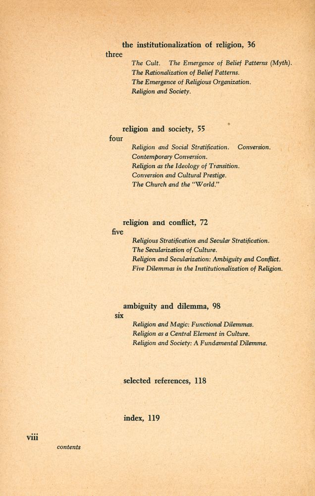 『FOUNDATIONS OF MODERN SOCIOLOGY SERIES - the sociology of religion』 3
