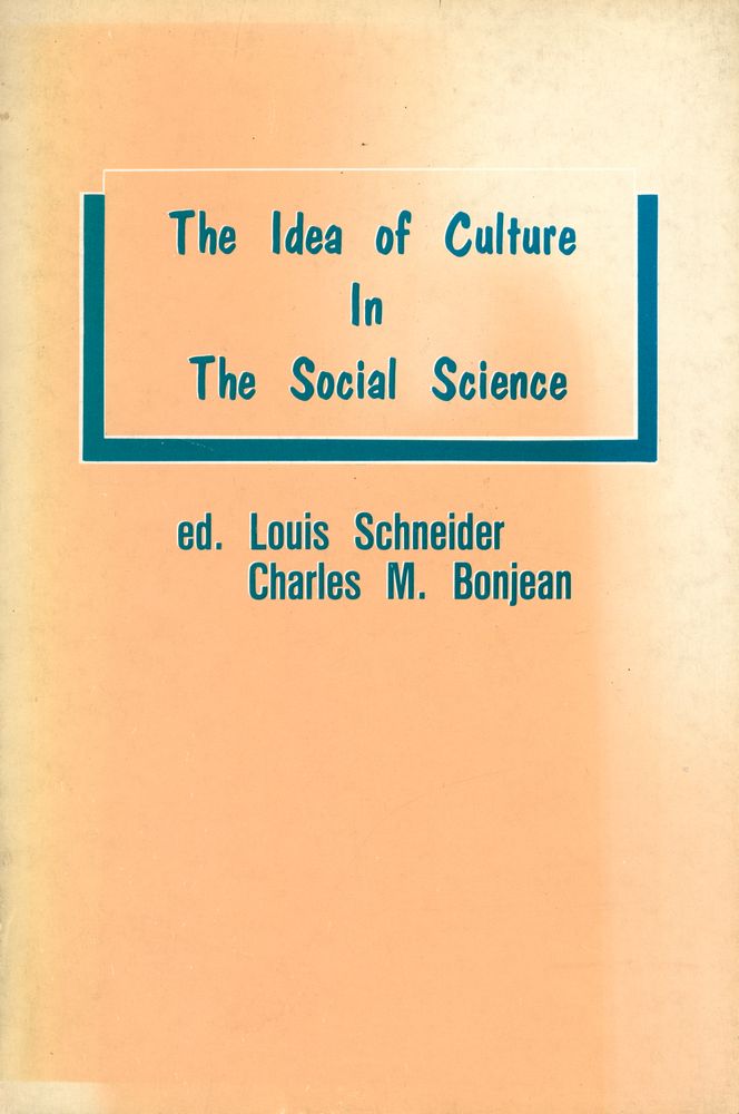 『The Idea of Culture In The Social Sciences』 1