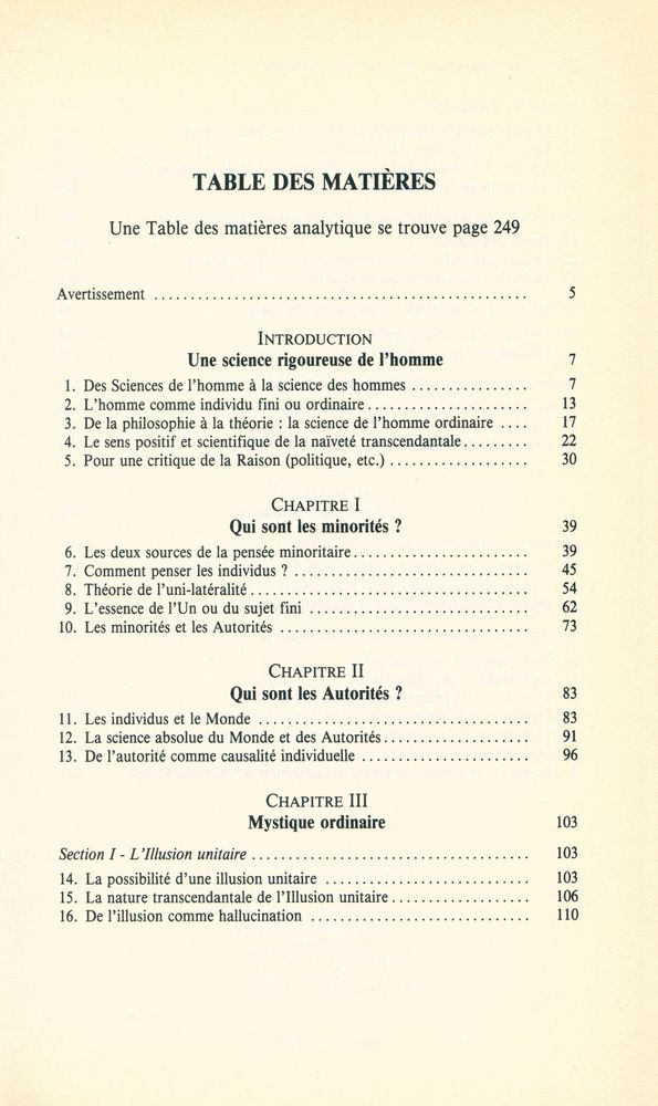 『une biographie de l'homme ordinaire : des Autorités et des Minorités』 2