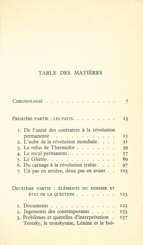 『LE TROTSKYSME』 2