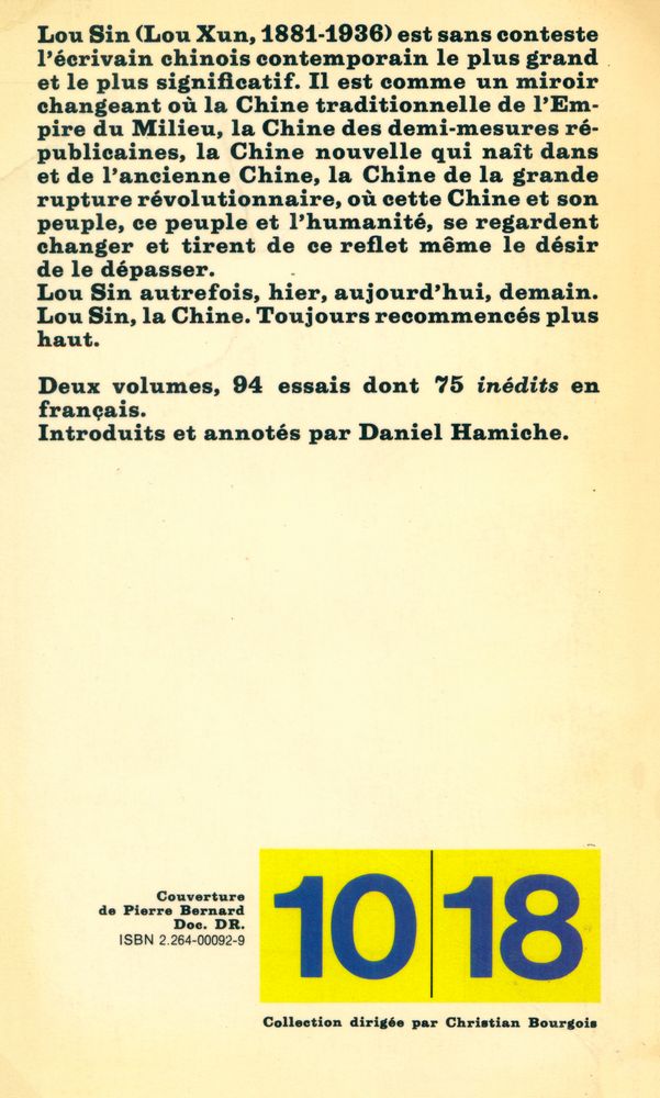 『Lou Sin Essais choisis 2』 3