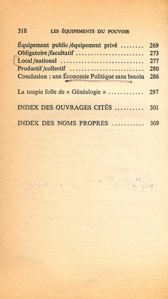 『LES ÉQUIPEMENTS DU POUVOIR : VILLES, TERRITOIRES ET ÉQUIPEMENTS COLLECTIFS』