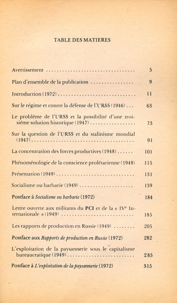 『LA SOCIETE BUREAUCRATIQUE 1 - LES RAPPORTS DE PRODUCTION EN RUSSIE』 2