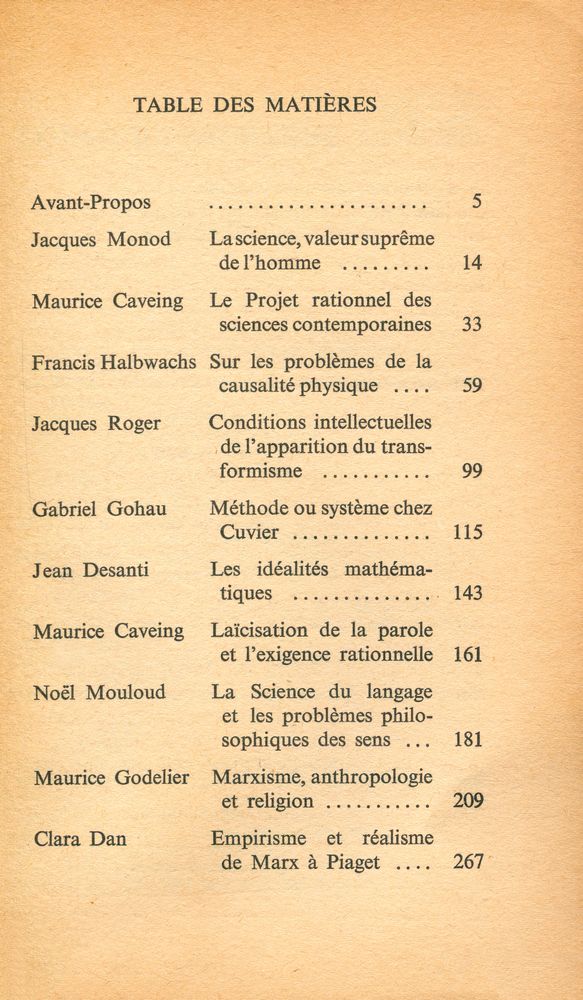 『ÉPISTÉMOLOGIE ET MARXISME』 2