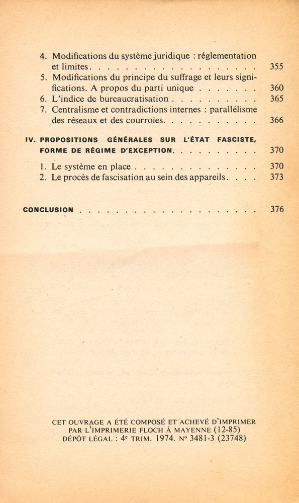 『Fascisme et dictature』 7