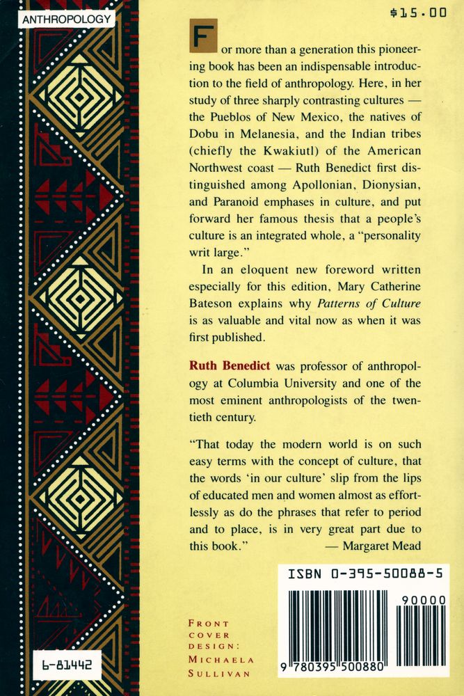 『Patterns of culture』 4