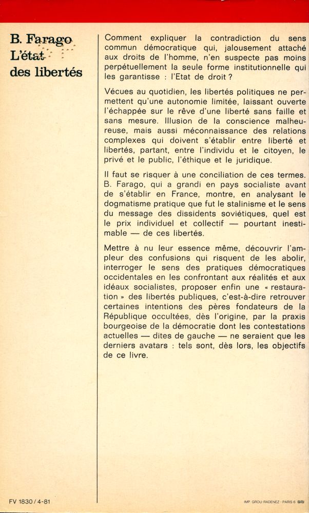 『L'ÉTAT DES LIBERTÉS』 3