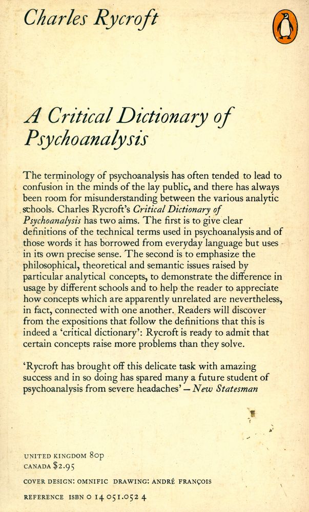 『A Critical Dictionary of Psychoanalysis』 3