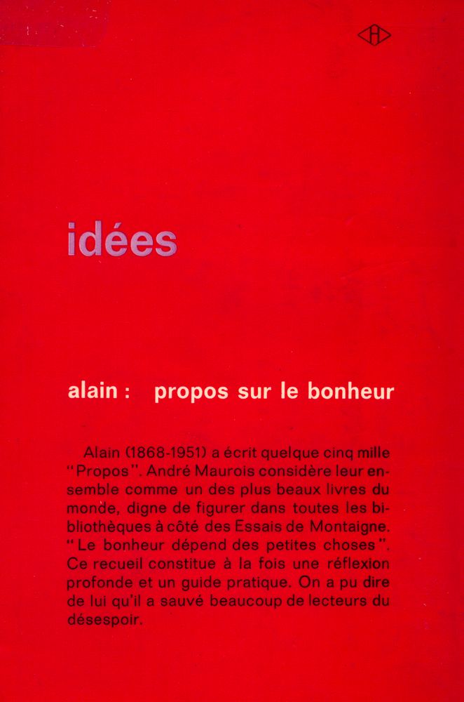 『Propos sur le bonheur』 6