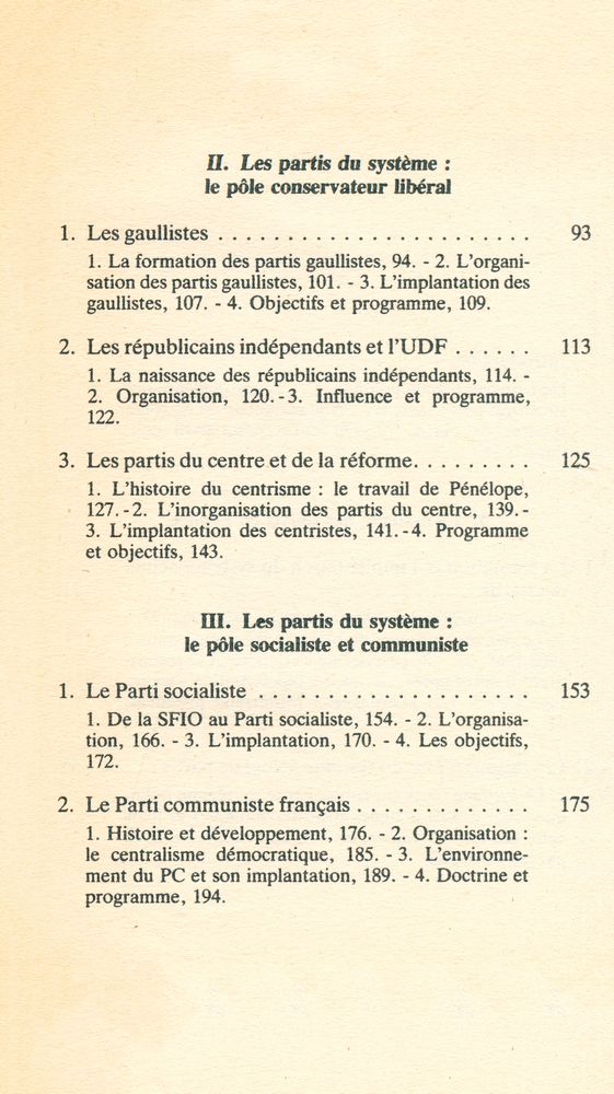『Les partis politiques dans la France d'aujourd'hui』 3