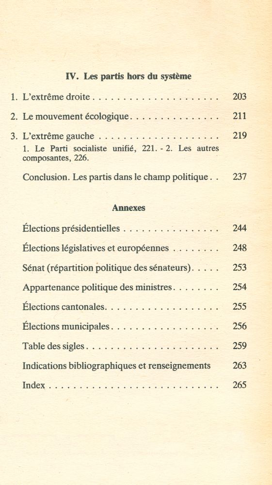 『Les partis politiques dans la France d'aujourd'hui』 4