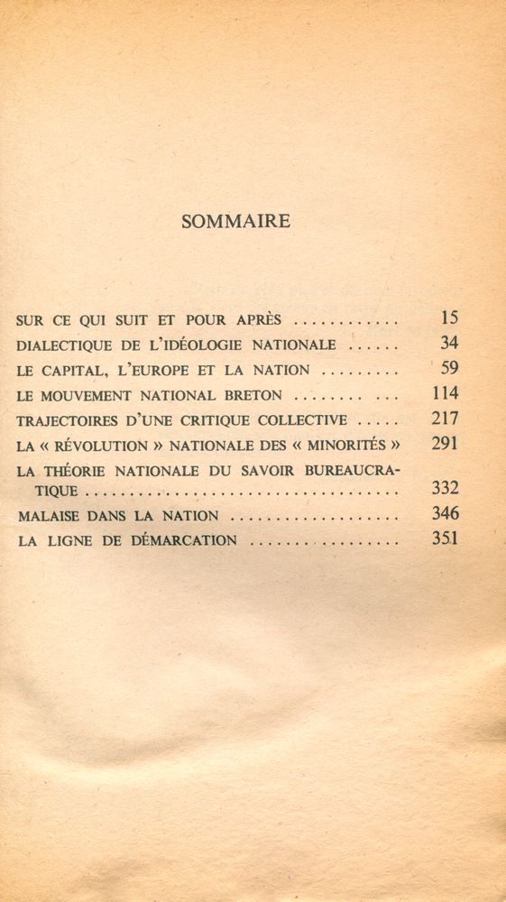 『CONTRIBUTIONS A LA CRITIQUE DE L'IDÉOLOGIE NATIONALE Tome Ⅰ』 2