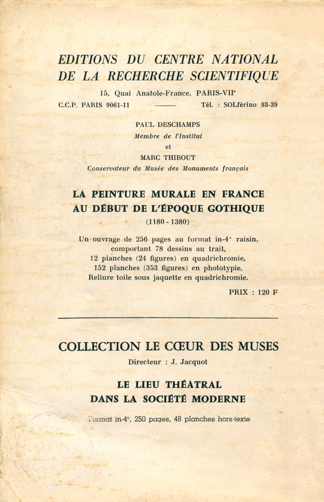 『REVUE D'ESTHÉTIQUE』 TOME DIX - SEPT - FASCICULES (1) & (2),  JANVIER - JUILLET 1964 3