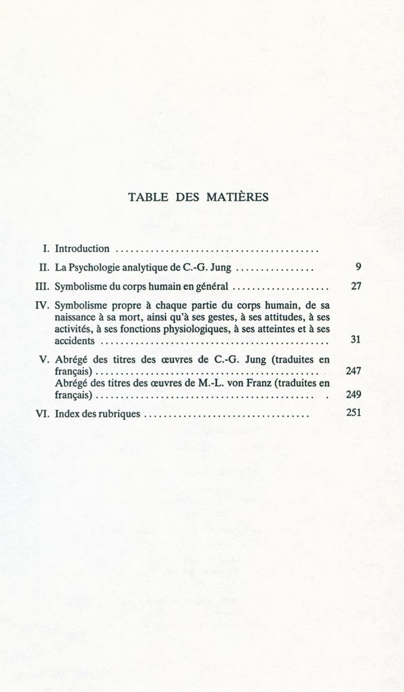 『la symbologie des rêves : LE CORPS HUMAIN』 2