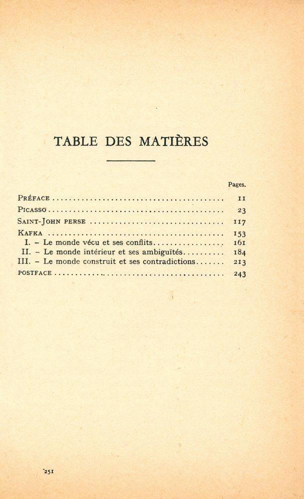 『D'UN RÉALISME SANS RIVAGES : Picasso, Saint - John Perse, Kafka』 2