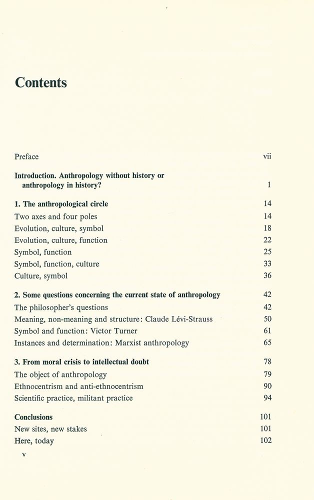 『The Anthropological Circle : Symbol, Function, History』 2