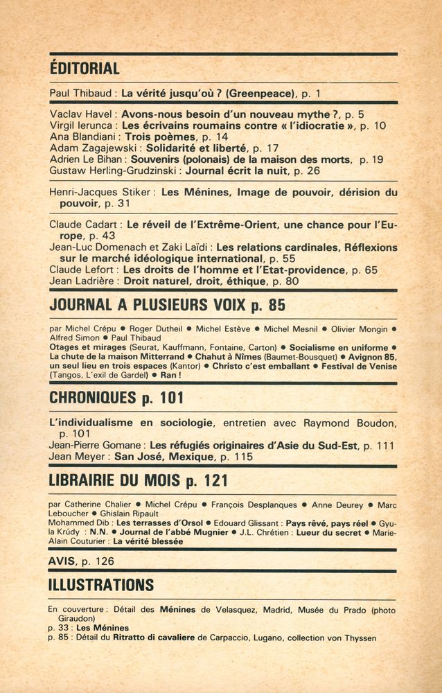 『ESPRIT』 Novembre 1985 2
