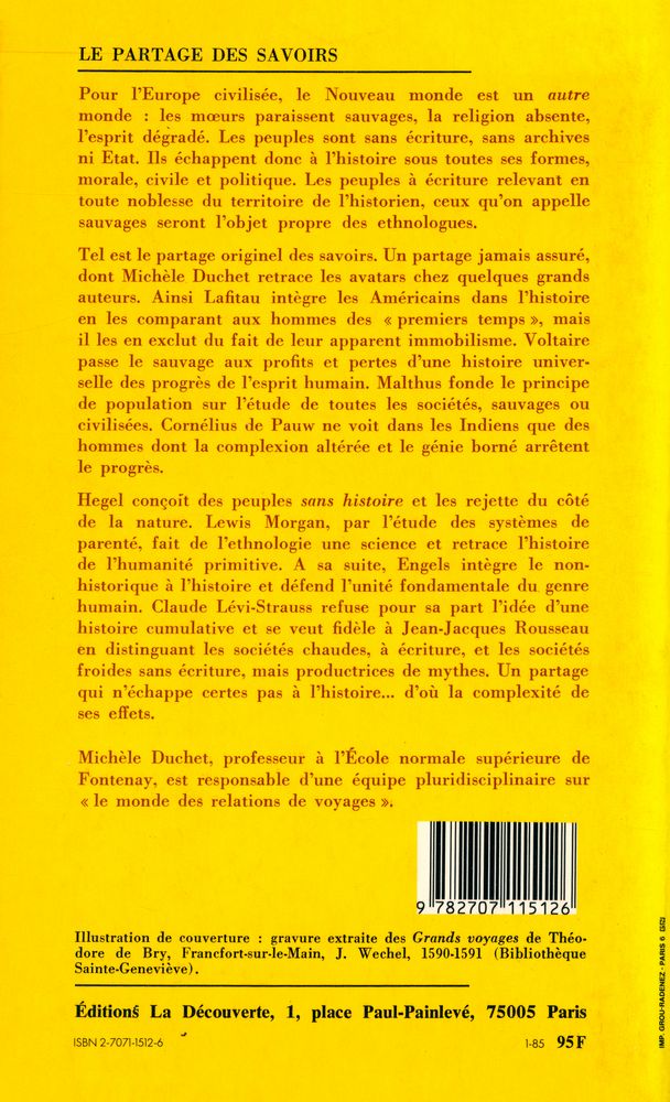 『le partage des savoirs : discours historique, discours ethnologique』 5