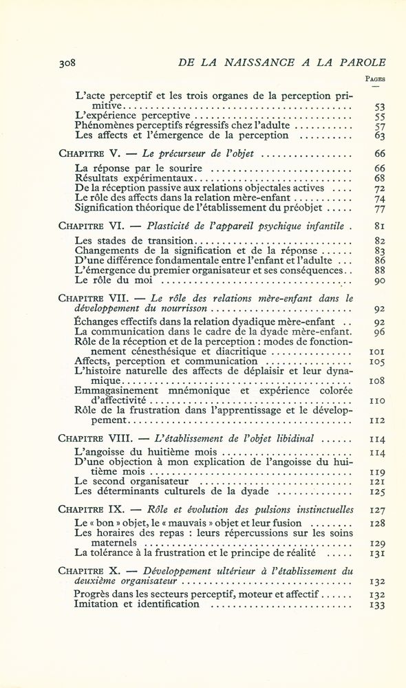 『DE LA NAISSANCE A LA PAROLE : LA PREMIÈRE ANNÉE DE LA VIE』 3