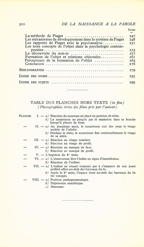 『DE LA NAISSANCE A LA PAROLE : LA PREMIÈRE ANNÉE DE LA VIE』 5