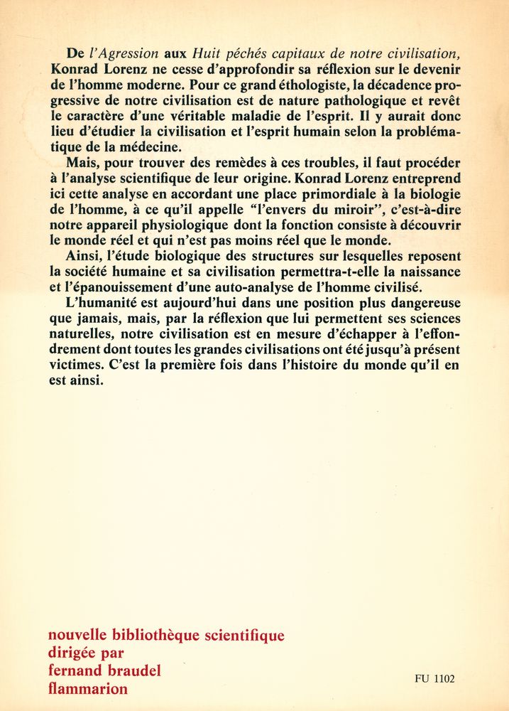 『L'ENVERS DU MIROIR : UNE HISTOIRE NATURELLE DE LA CONNAISSANCE』 7