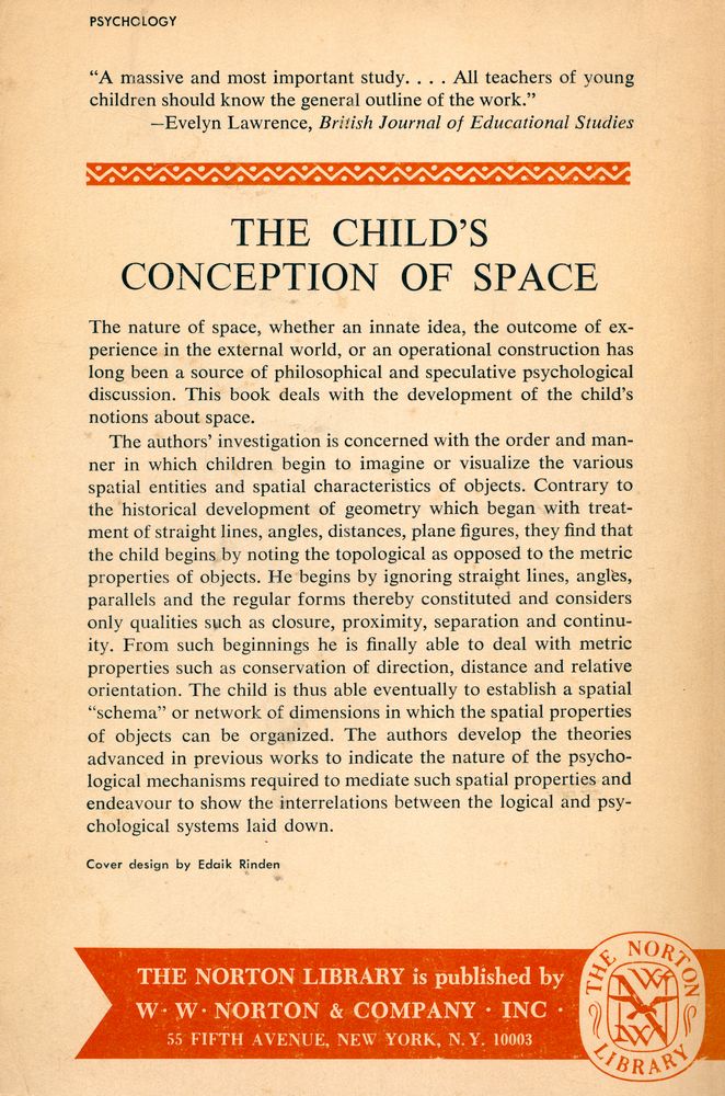 『THE CHILD'S CONCEPTION OF SPACE』 4