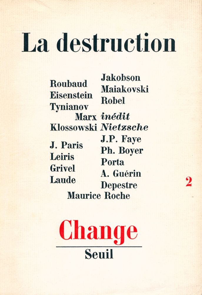 『Change 2 : La destruction』 1