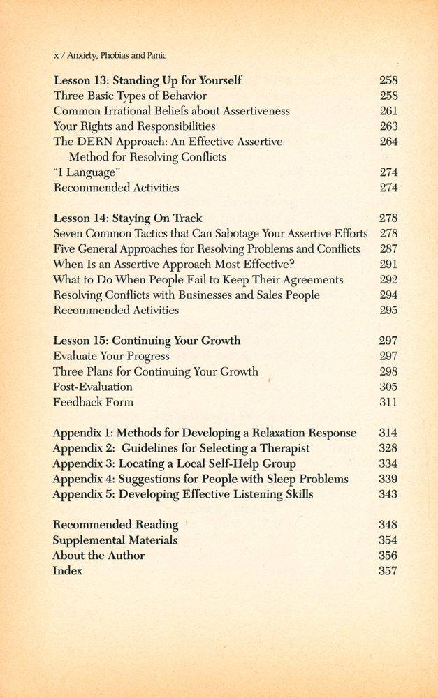 『Anxiety phobias and panic : a step - by - step program for regaining control of your life』 5