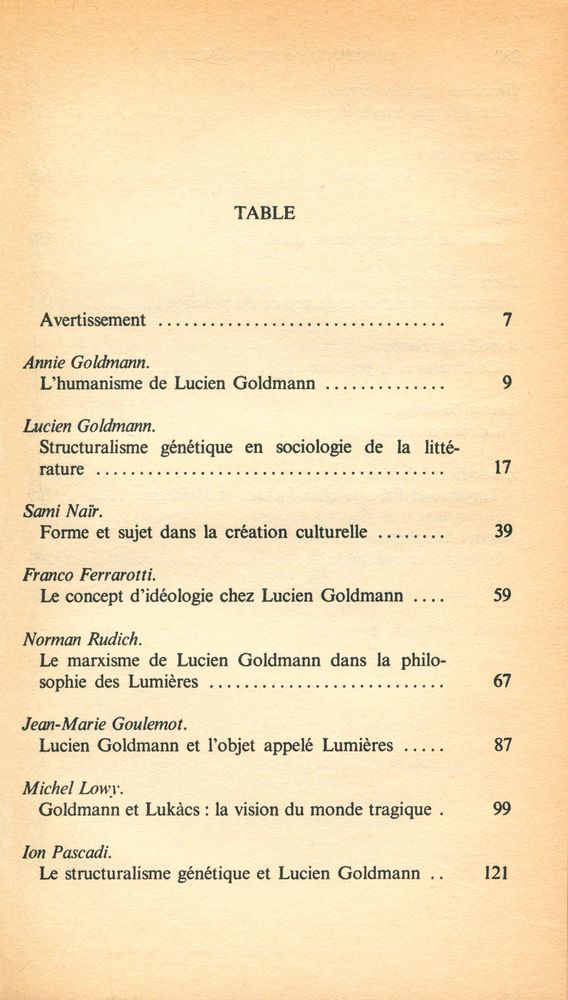『LE STRUCTURALISME GÉNÉTIQUE』 2