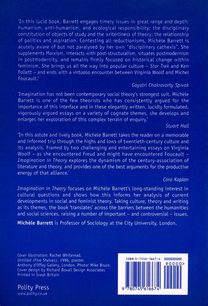 『Imagination in Theory : Essays on Writing and Culture』 3