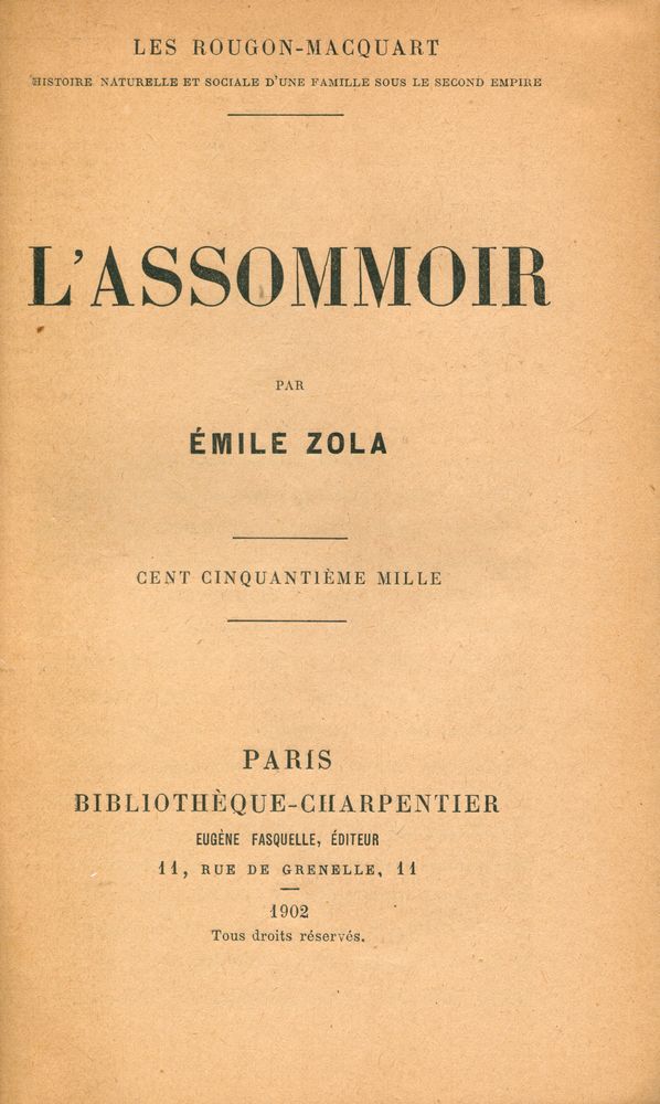 『L'ASSOMMOIR』 1