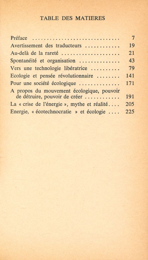 『Pour une société écologique』 2