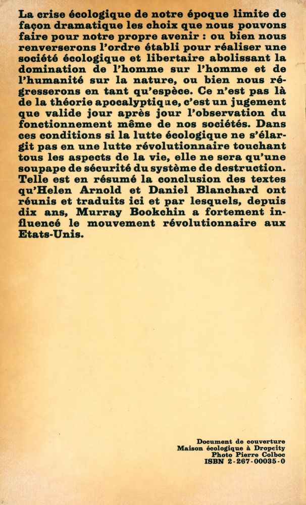 『Pour une société écologique』 3