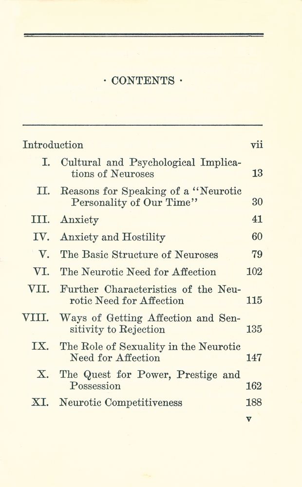『The Neurotic Personality of Our Time』 2