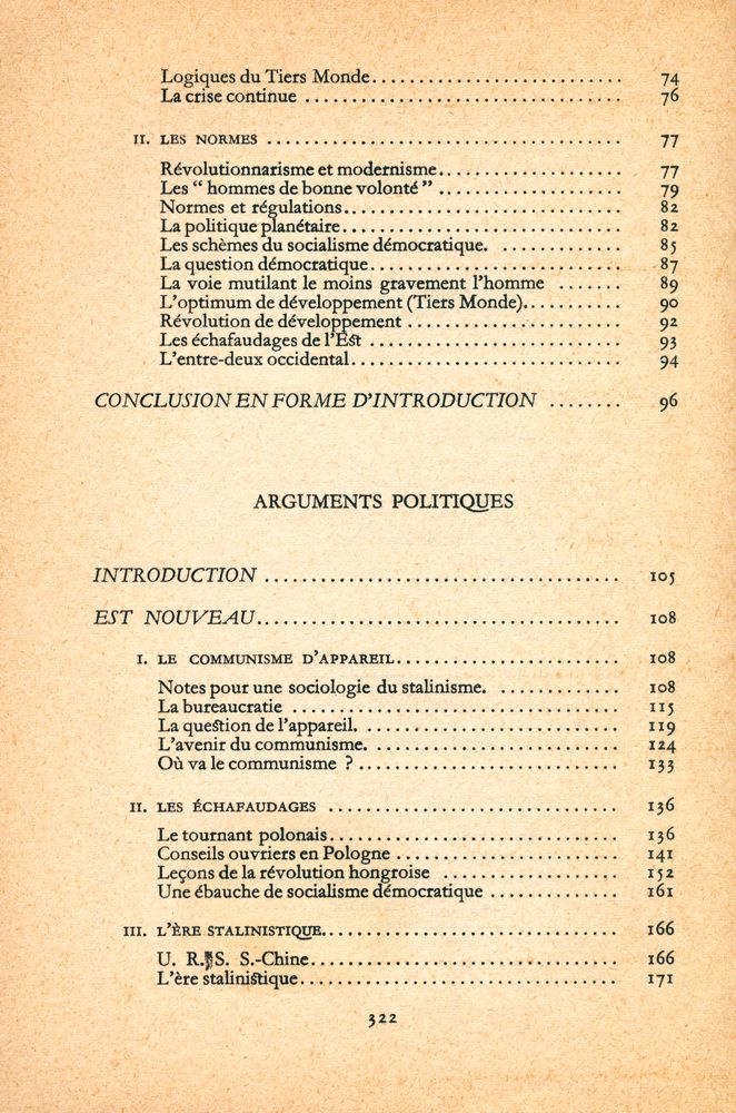 『INTRODUCTION A UNE POLITIQUE DE L'HOMME SUIVI DE 