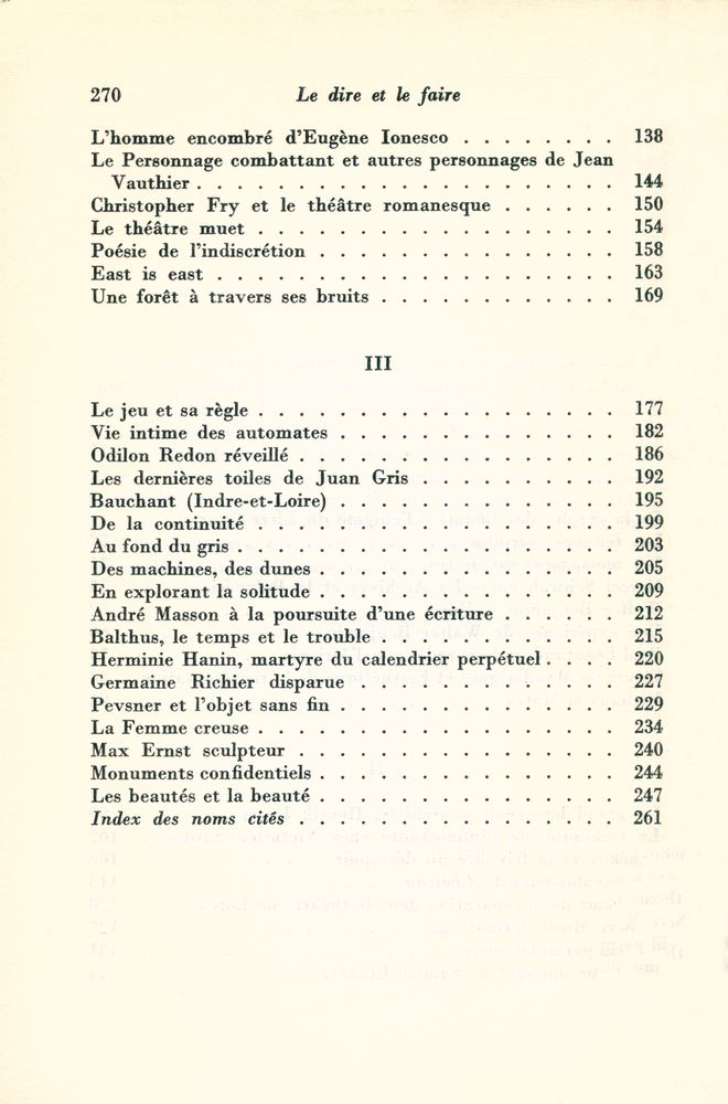 『Le Dire et le faire』 3