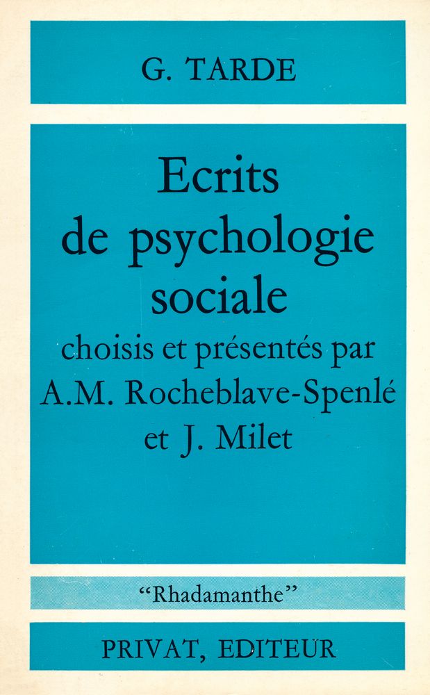 『Ecrits de psychologie sociale』 1