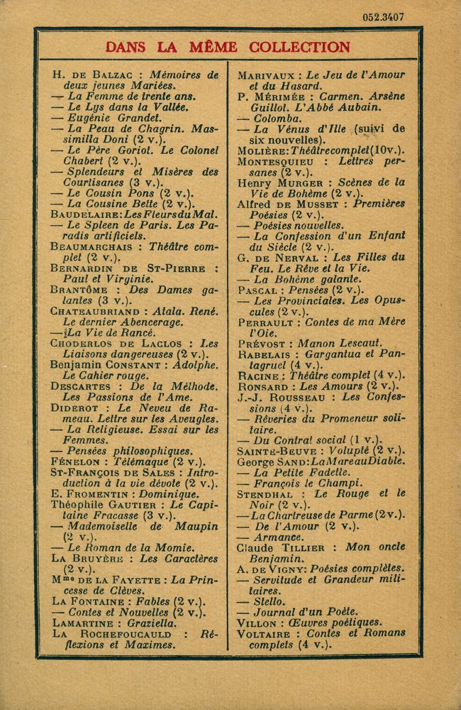 『LES CARACTÈRES OU LES MŒURS DE CE SIÈCLE』 3