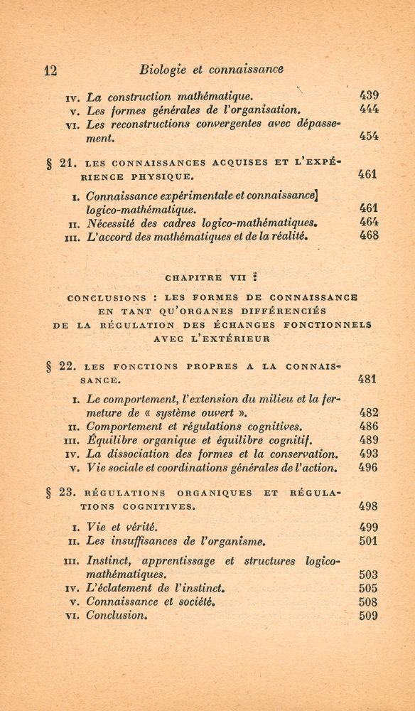 『biologie et connaissance』 7