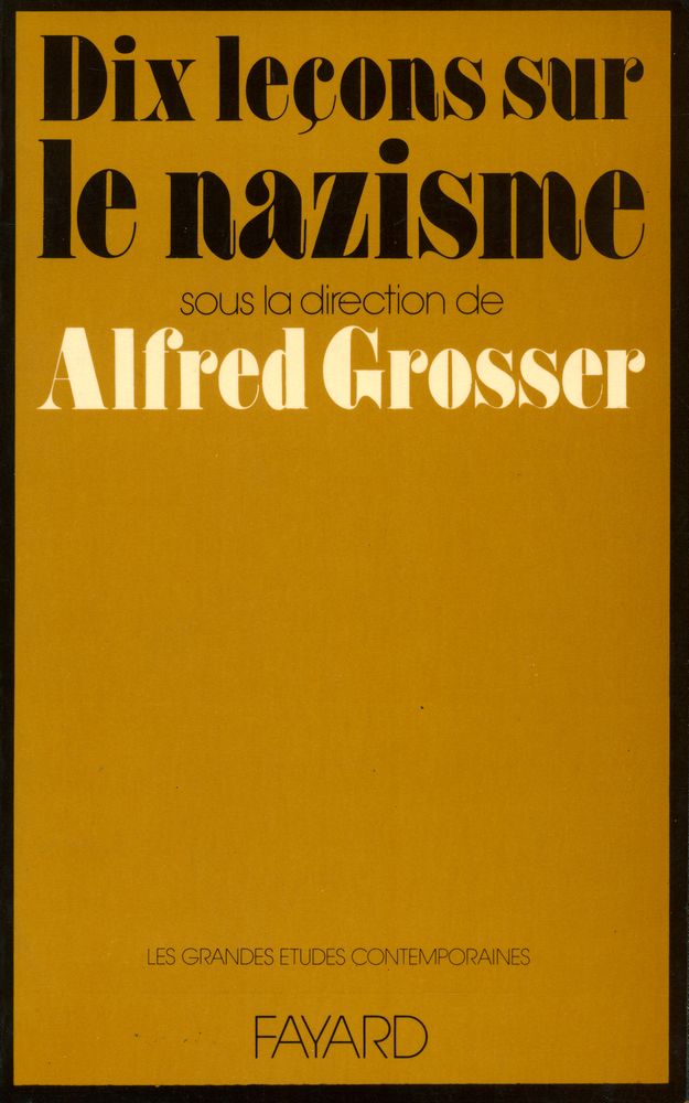 『Dix leçons sur le nazisme』 1